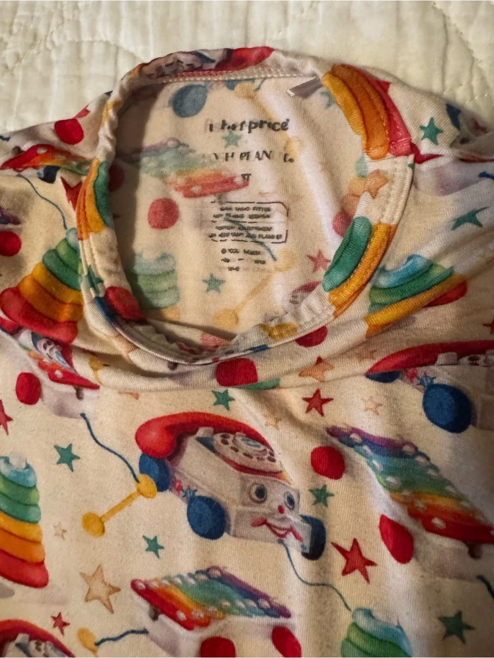 Posh Peanut Pajama Fisher Price Toy Print